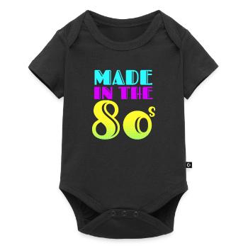 Années 80 Synthwave fabriqué dans les années 80 - Body à manches courtes Premium Bébé - noir - Devant