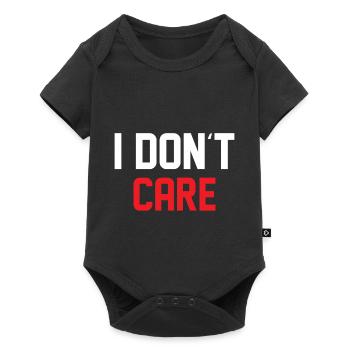 Funny saying - I DON ́T CARE - Baby Premium short-sleeve bodysuit - black - Front