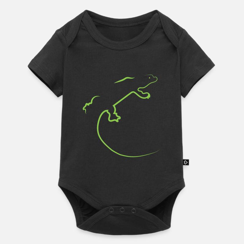 Echse - Baby Premium Kurzarmbody - Schwarz
