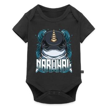 narval - Body à manches courtes Premium Bébé - noir - Devant