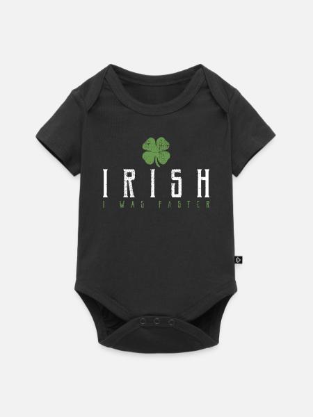 Irisch Ire Irland - Baby Premium Kurzarmbody - Schwarz