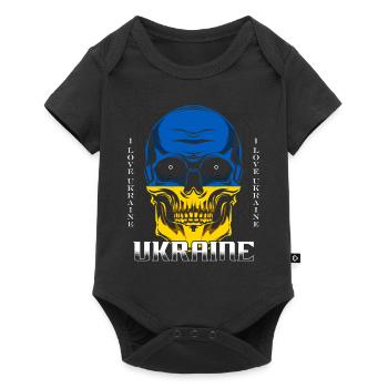 Ukraine - Body à manches courtes Premium Bébé - noir - Devant