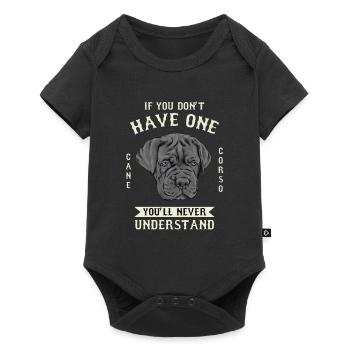 Patte de chiot Cane Corso - Body à manches courtes Premium Bébé - noir - Devant