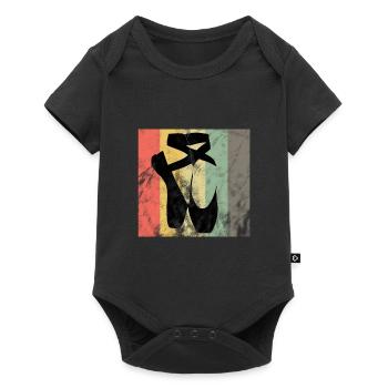 Ballet Balet Retro Vintage - Baby Premium short-sleeve bodysuit - black - Front