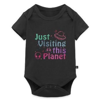 Alien - Baby Premium Kurzarmbody - Schwarz - Vorne