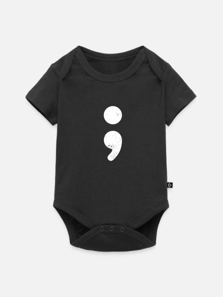 Depression Awareness Suicide Prevention Gift - Baby Premium short-sleeve bodysuit - black