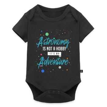 Aventure astronomique - Body à manches courtes Premium Bébé - noir - Devant