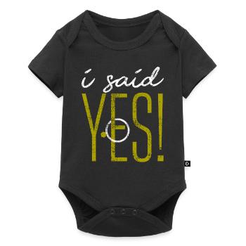Wedding announcement - Baby Premium short-sleeve bodysuit - black - Front