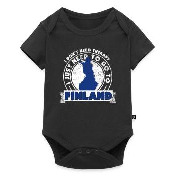 Finland - Baby Premium short-sleeve bodysuit - black - Front