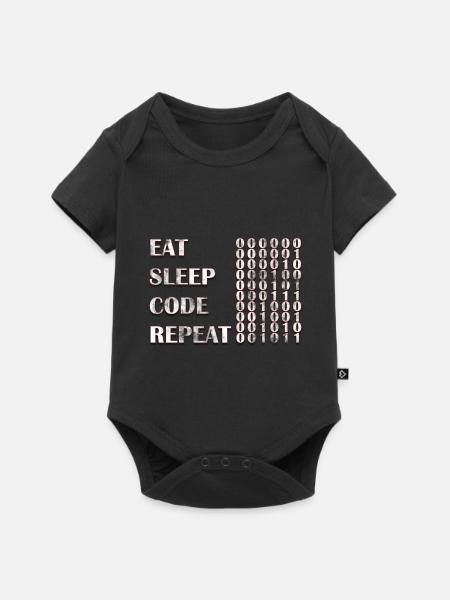 computer programmierer - Baby Premium Kurzarmbody - Schwarz