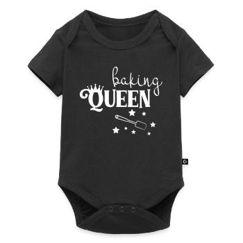 Baker - Baker - Queen - Stars - Baking - Baby Premium short-sleeve bodysuit - black - Front