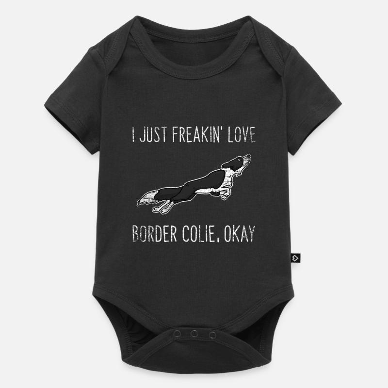 Border Collie - Body à manches courtes Premium Bébé - noir
