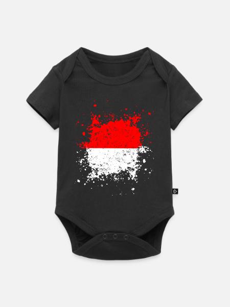 Monaco - Baby Premium Kurzarmbody - Schwarz