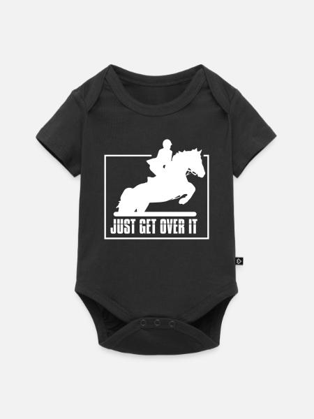 Pferdesport Pferdespringen - Baby Premium Kurzarmbody - Schwarz