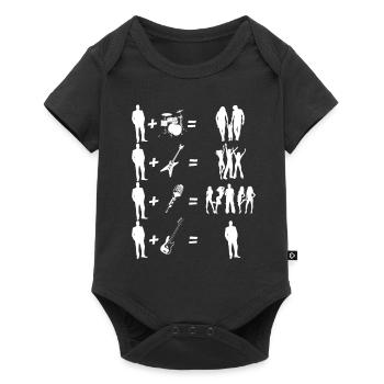 Bass makes you lonely - Baby Premium short-sleeve bodysuit - black - Front