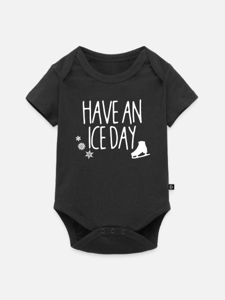 Eiskunstlauf - Baby Premium Kurzarmbody - Schwarz