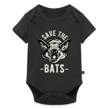 Sauvez l'idée de cadeau animal de chauves-souris - Body à manches courtes Premium Bébé - noir - Devant