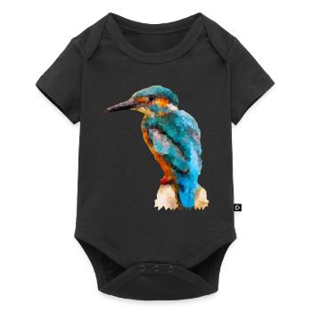Oiseau de glace - Body à manches courtes Premium Bébé - noir - Devant