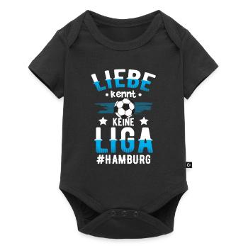 Hambourg football 2ème promotion - Body à manches courtes Premium Bébé - noir - Devant