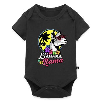 Lama - Body à manches courtes Premium Bébé - noir - Devant