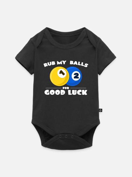Billard - Baby Premium Kurzarmbody - Schwarz
