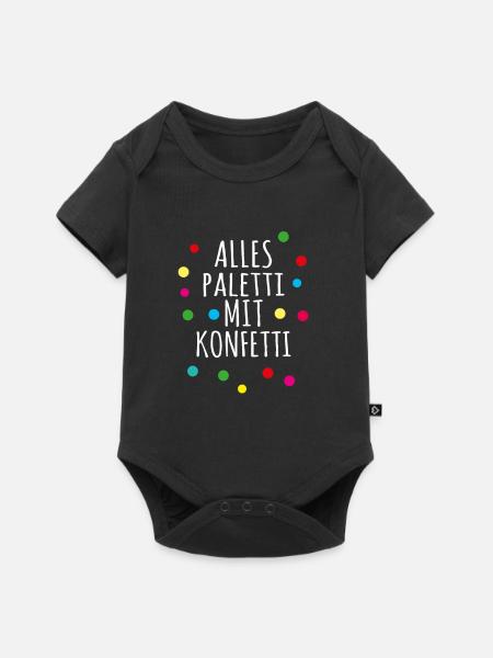 Fasching Karneval - Baby Premium Kurzarmbody - Schwarz