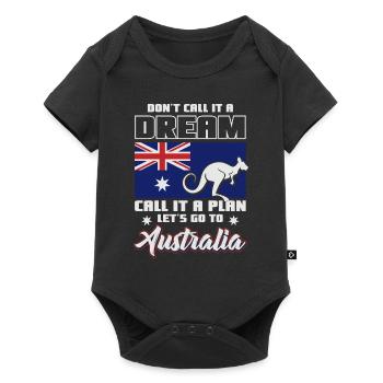 Australia Dream Country - Baby Premium short-sleeve bodysuit - black - Front
