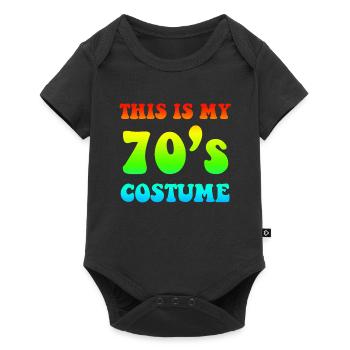 70s - Baby Premium short-sleeve bodysuit - black - Front