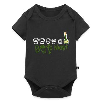 Dearadh Bronntanais Bronntaí Oíche Buachaillí - Body à manches courtes Premium Bébé - noir - Devant