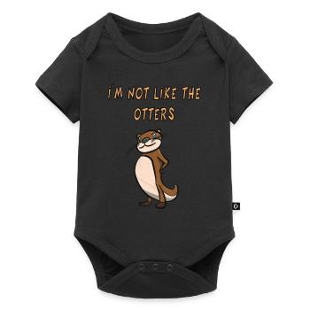 Otter - Je ne suis pas comme les loutres - Body à manches courtes Premium Bébé - noir - Devant