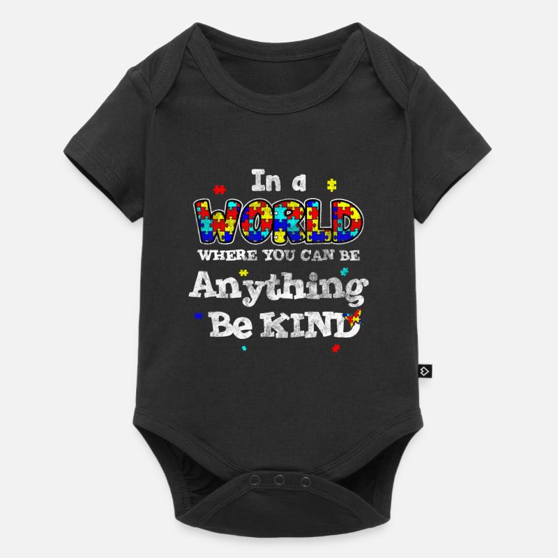 Autismus - Baby Premium Kurzarmbody - Schwarz