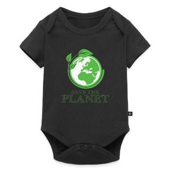 Conservation Planet Rescue Environment Gift - Body à manches courtes Premium Bébé - noir - Devant