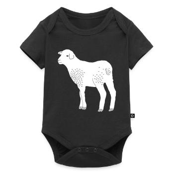 Schaf - Baby Premium Kurzarmbody - Schwarz - Vorne