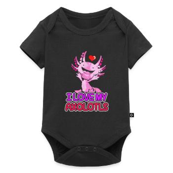 Axolotl - Body à manches courtes Premium Bébé - noir - Devant