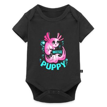 Axolotl Reptile Salamandre Aquarium Kawaii Lurch - Body à manches courtes Premium Bébé - noir - Devant