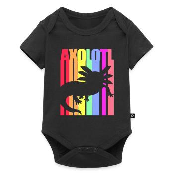 Axolotl Reptile Salamandre Aquarium Kawaii Lurch - Body à manches courtes Premium Bébé - noir - Devant