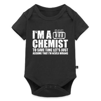 Chimie chimie science - Body à manches courtes Premium Bébé - noir - Devant