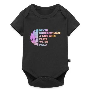 01594 water polo girl beach ball sWaswimmers swimm - Baby Premium short-sleeve bodysuit - black - Front