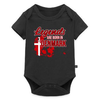 Denmark - Baby Premium short-sleeve bodysuit - black - Front