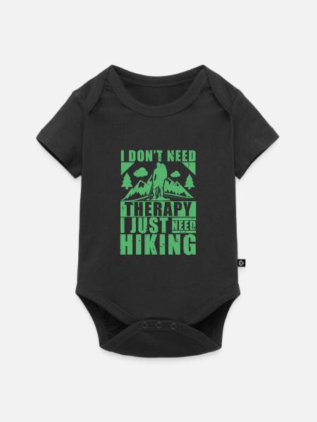 Wanderung Wanderung Wanderung Wanderung - Baby Premium Kurzarmbody - Schwarz