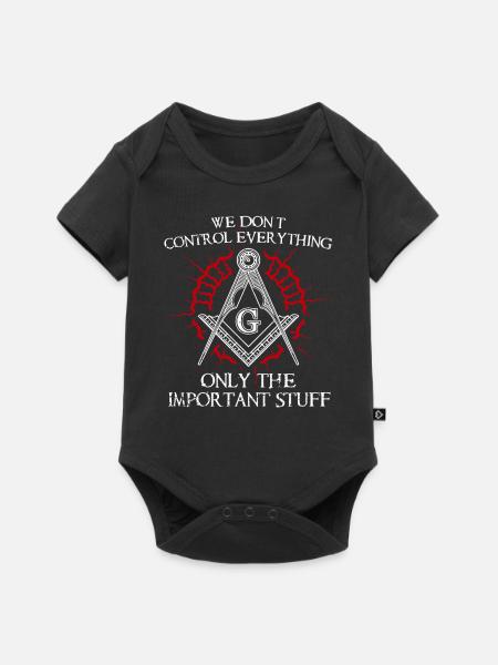Maurerarbeiten - Baby Premium Kurzarmbody - Schwarz