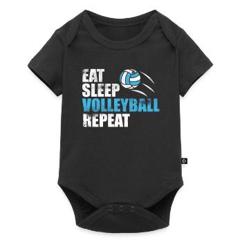 Eat Sleep Volleyball Repeat Coach Sport Ball Athle - Baby Premium short-sleeve bodysuit - black - Front