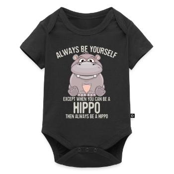 Nield horse Be yourself gift animal Funny joke - Baby Premium short-sleeve bodysuit - black - Front