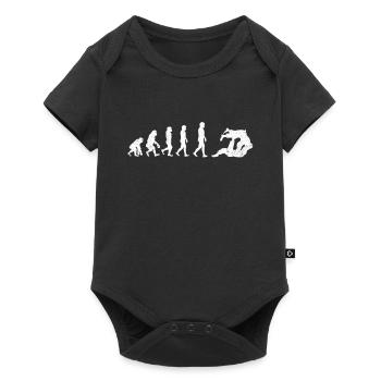 Brazilian Jiu Jitsu Evolution Martial Art Sport BJ - Baby Premium short-sleeve bodysuit - black - Front