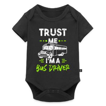 Chauffeur de bus - Body à manches courtes Premium Bébé - noir - Devant
