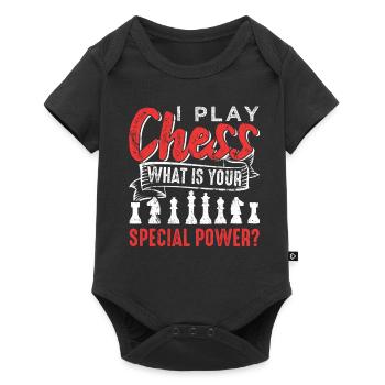 échecs - Body à manches courtes Premium Bébé - noir - Devant