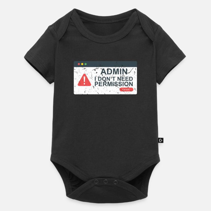 Informaticiens Ordinateurs - Body à manches courtes Premium Bébé - noir