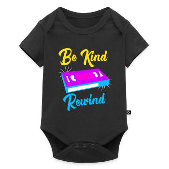 80s 80s Theme Party 1980 Cadeau VHS - Body à manches courtes Premium Bébé - noir - Devant