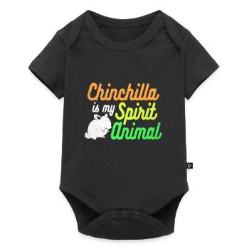 Chinchilla - Body à manches courtes Premium Bébé - noir - Devant