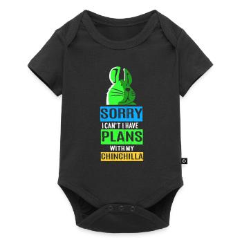 Chinchilla Gift South America Rodent Pet - Baby Premium short-sleeve bodysuit - black - Front